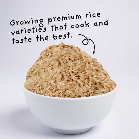 4Sisters 2lb - Organic Long Grain Brown Rice - Grown in USA - Sustainably Grown - Women Owned - Farm to Table