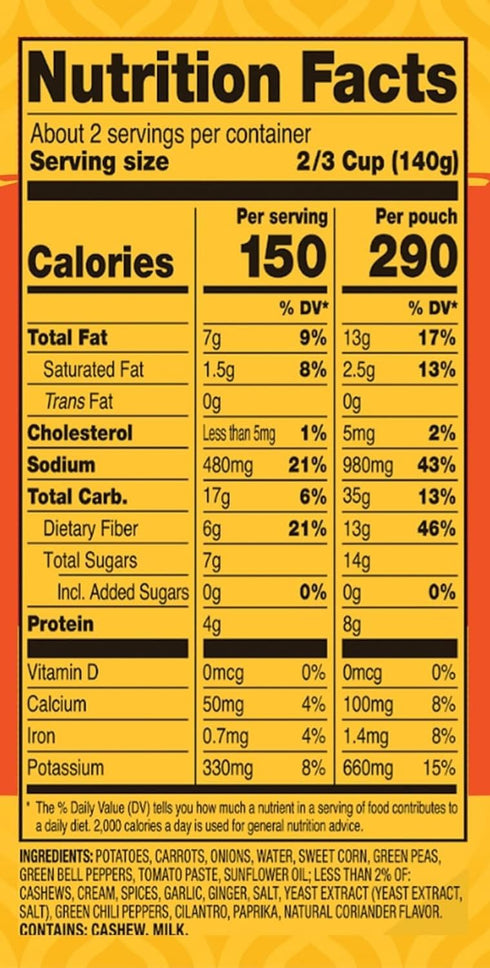 10 Tastybite, Tikka Masala Vegetable, Ounce