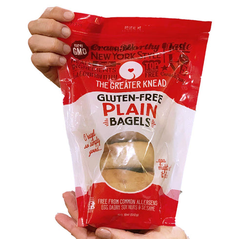 (12 Greater Knead Gluten Free Bagel - Onion - Vegan, non-GMO, Free of Wheat, Nuts, Soy, Peanuts, Tree Nuts bagels)