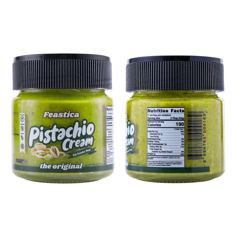FEASTICA 70% (7 (Pack 1)) Pistachio Cream Original Pistachio Spread, Rich, Nutty, Gluten-Free, Vegan, No Palm Oil Ideal