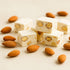 18 (7 oz) Andy Anand Sugar-Free Roasted Almond Soft Nougat Brittle pcs Bite Size - Italian Torrone-Style Candy
