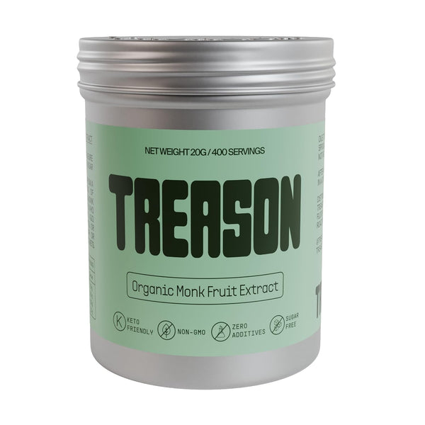 TREASON , 100% Monk Fruit Extract Sweetener, Without Erythritol or Allulose, Keto Friendly,