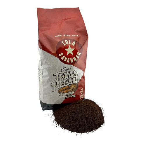 Lola Savannah Texas Pecan Ground Caffeinated Coffee, 2lb, 1 Pack
