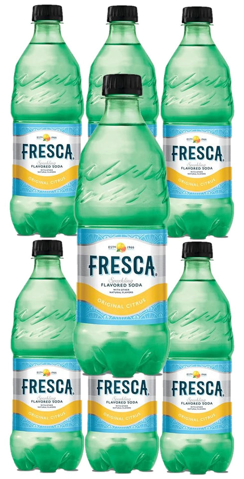 Sungale BAY AREA MARKETPLACE Fresca Sparkling Soda Water, Grapefruit Citrus, 16.9oz Bottles, Pack