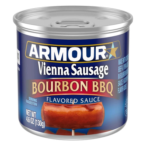 Generic Bourbon Barbecue Vienna Sausage, 4.6 oz Cans (Pack of 12)