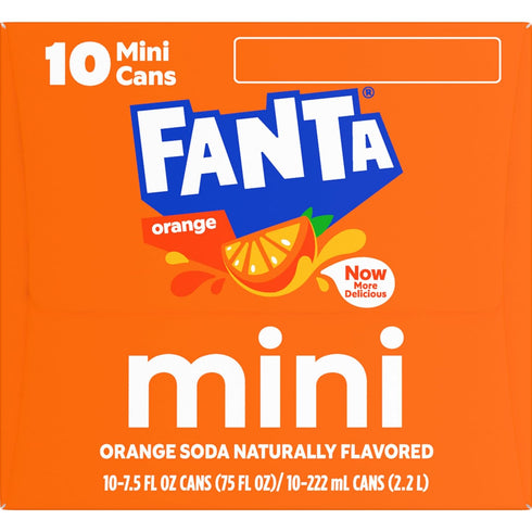 7.5 oz, 20 Pack Fanta Orange Soda Fruit Flavored Soft Drink, fl