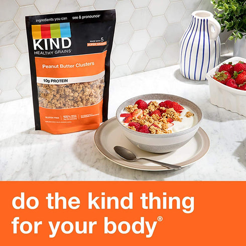 KIND CLUSTER Packs 11 Oz (Pack 3) Kind Healthy Grains Clusters- Super Variety of Peanut Butter,Vanilla