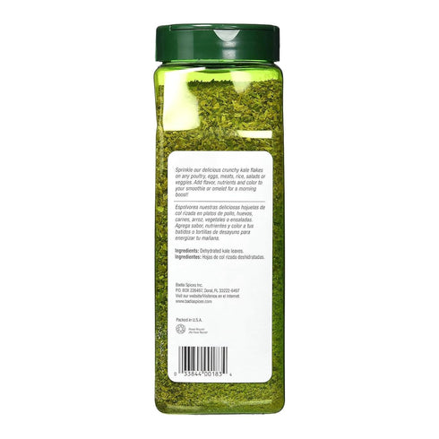 18 oz Badia Kale Flakes Nutrient Rich Superfood Bold, Slightly Bitter, Earthy Taste and Natural Color, Gluten Free