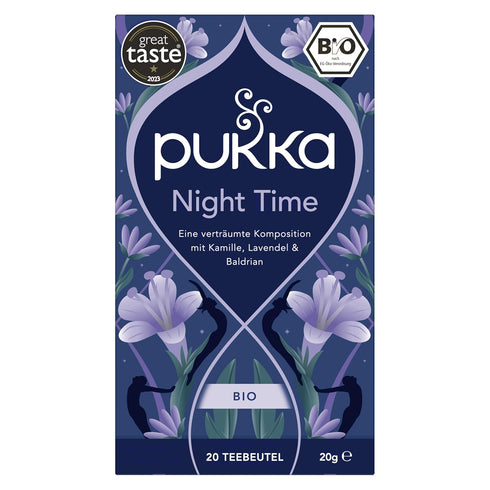 20g 20 Count Pukka Herbal Teas Night Time Organic Oat Flower Lavender and Lime Flower Tea