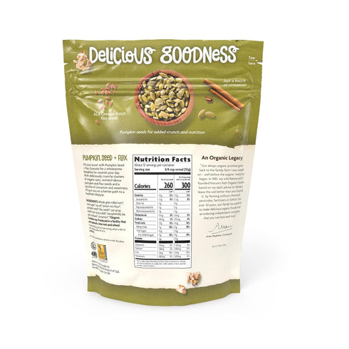 24.7 oz (Pack 1), Nature's Path Organic Pumpkin Seed + Flax Granola, of Non-GMO