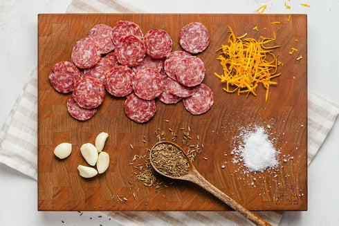 Driftless Provisions 4.5 oz Artisanal Loukanika Uncured Dry Salami - Naturally Fermented - Nitrate and Nitrite Free*
