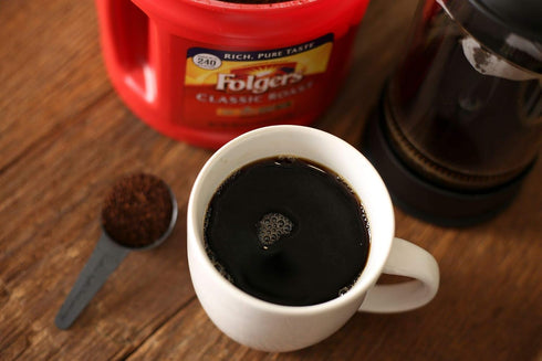 38.4 Folgers Classic Roast Medium Roast Ground Coffee, Ounces