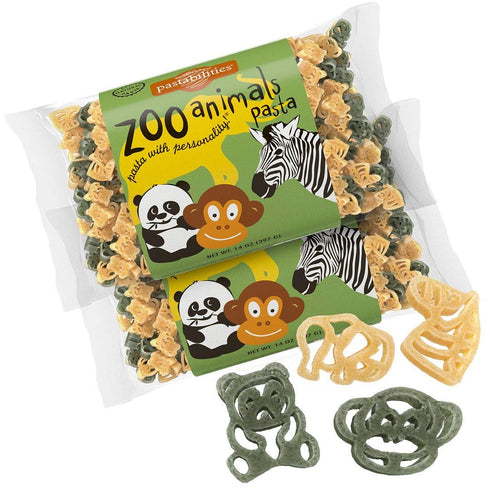 Pastabilities Fun Shaped Pasta for Kids - Zoo Animals Pasta - Wild
