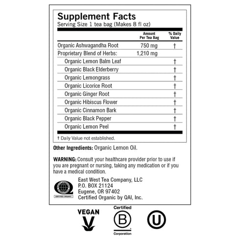 Immune 16 Count Yogi Tea, Tea Stress Elderberry Lemon Balm Organic