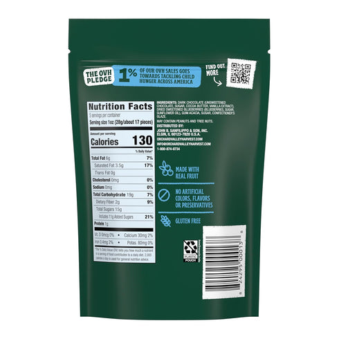 5 oz (Pack 1), Dark Chocolate Dipped Blueberries of Made With Real Sweetened Blueberries, Gluten Free, Non-GMO Project