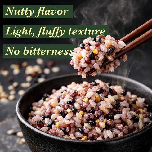 Store 30-Grain (240g) Multigrain Rice Mix from Japan Mixed Grains Blend with Barley, Beans & Sesame for Buddha Bowls