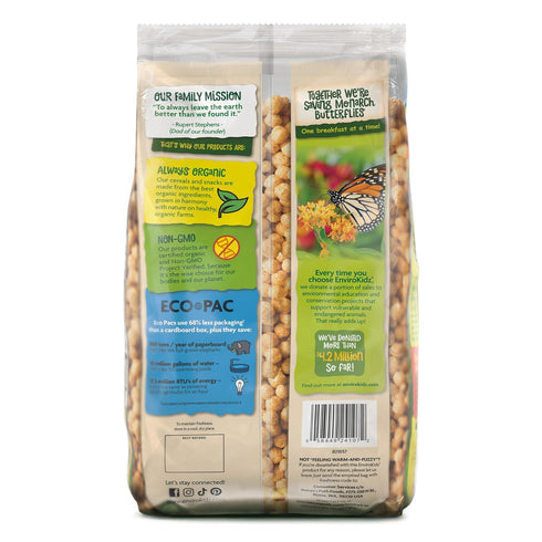 24 oz (Pack 1), EnviroKidz Organic Monarch Magic Cereal, of Cinnamon, Gluten Free, Non-GMO, by Nature's Path