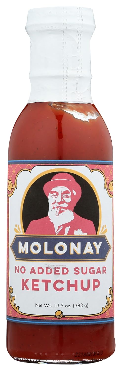 Molonay TUBILDERBORST No Added Sugar Ketchup, 13.5 OZ