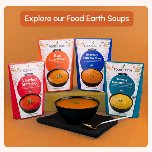 Pack 6 (300 10.58 oz Food Earth Hug in a Bowl Soup, of g Each), Vegan & Gluten-Free, Ready-to-Eat Five Lentil Soup
