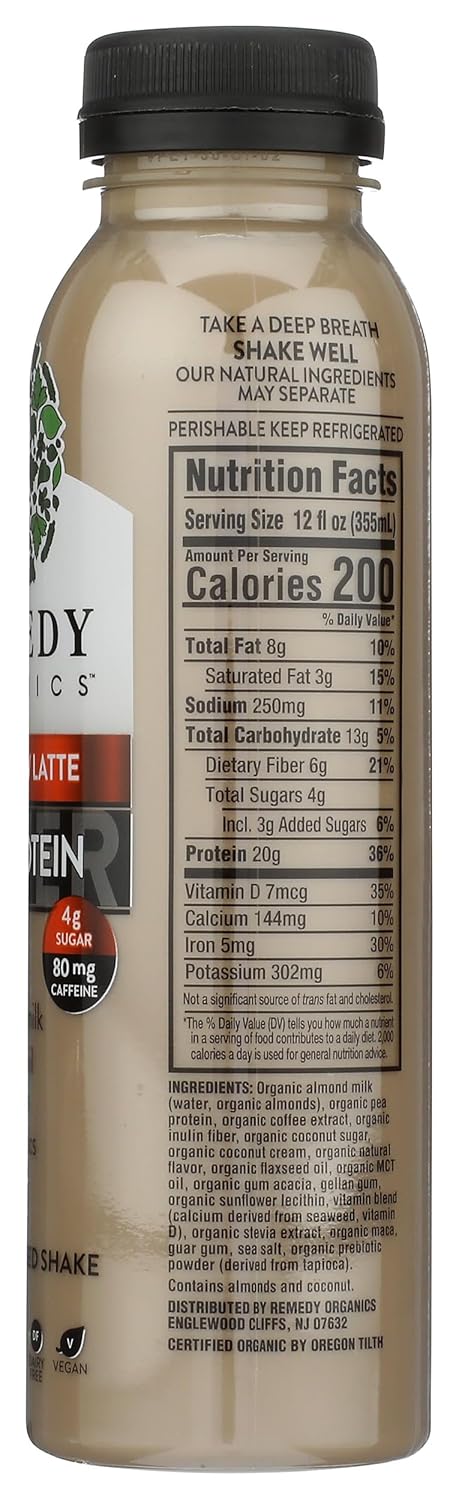 12 Oz Remedy Organics, Beverage Coffee Cold Brew Keto Organic, Fl