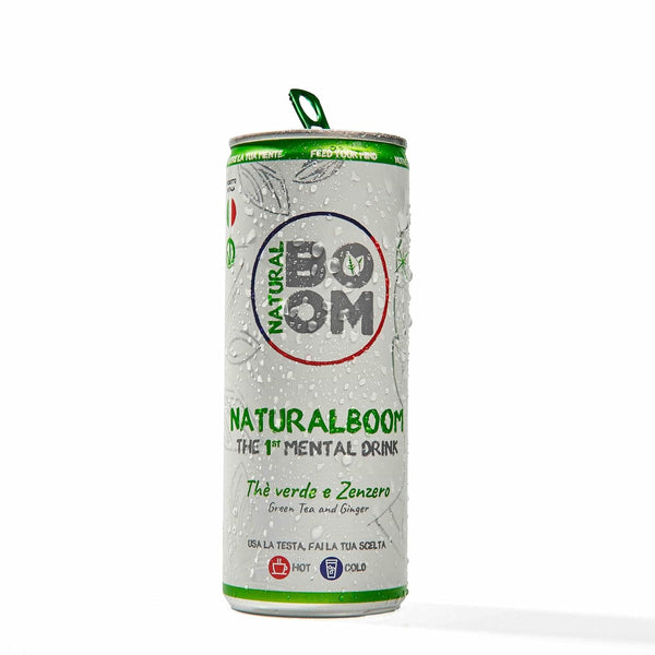 NaturalBOOM Natural Boom Green Tea & Ginger 12 pack 250ML