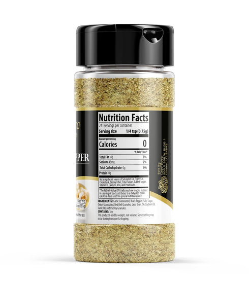 GranAroma Garlic Pepper, 6.4 oz, Seasoning Blend, Soups & Sauces, Aromatic
