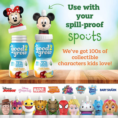 good2grow 24 Pack, 6 oz, Pack 24 Organic Fruit Fusion Juice for Kids - Juice Bottles Bulk Reusable Bottle, No Sugar