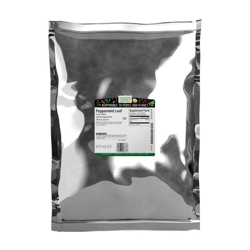 Frontier Co-op Peppermint Leaf, Cut and Sifted Leaves, Kosher | 16 Ounce
