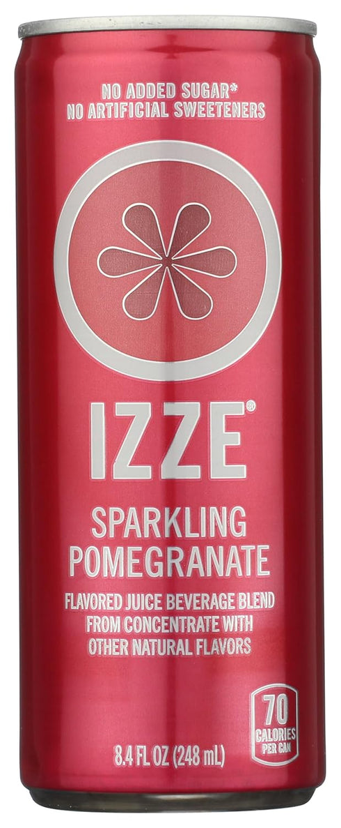 IZZE sparkling Juice, Pomegranate, 8.4 oz can