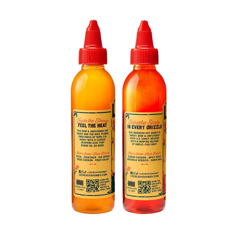 Local Hive Honey Local Hive Fiery Garlic Duo Hot Honey Bundle with Original & Sriracha Flavors