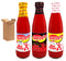 Bundle - 3 Items: Texas Pete Hot Sauce Sampler - Hot, Hotter,
