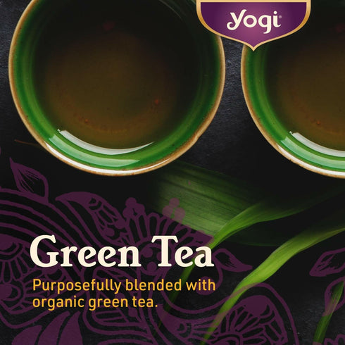 (6 Pack) 96 Yogi Tea - Green Tea Pure Green Decaf - Supports Vitality - Tea Bags