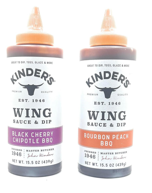 Kinder's Marinades, BBQ, Dipping & Wing Sauces - 2 bottles (Black Cherry
