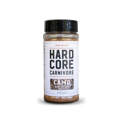 Hardcore Carnivore Camo: Game and Lamb Seasoning, Large Shaker