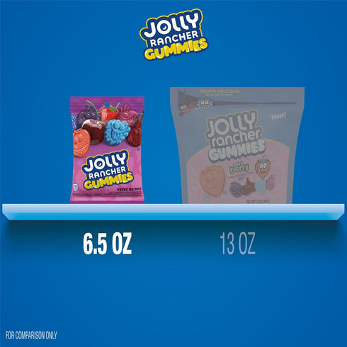 Gummies 6.5 oz JOLLY RANCHER Very Berry Fruit Flavored Candy Bag
