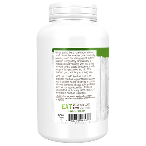 NOW Foods Xanthan Gum Pure Powder, Kosher and Gluten-Free Natural Thickener, 6-Ounce