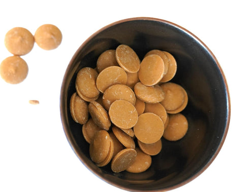 DM Sweets 2 lb Peanut Butter Coating Wafers Bag Smooth Meltable Candy Baking Snack Bulk Flavor Discs. Perfect for Using