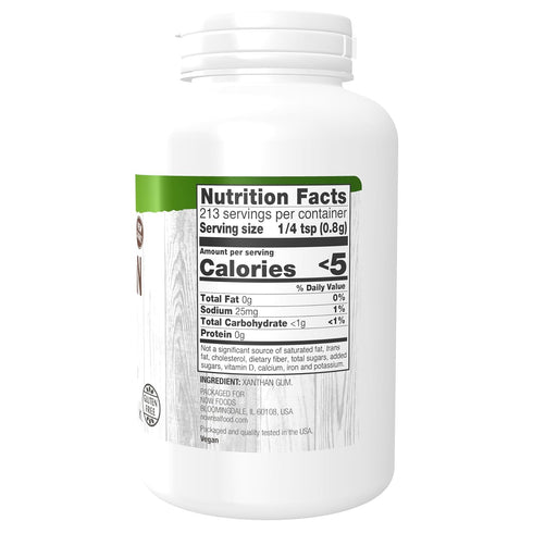 NOW Foods Xanthan Gum Pure Powder, Kosher and Gluten-Free Natural Thickener, 6-Ounce