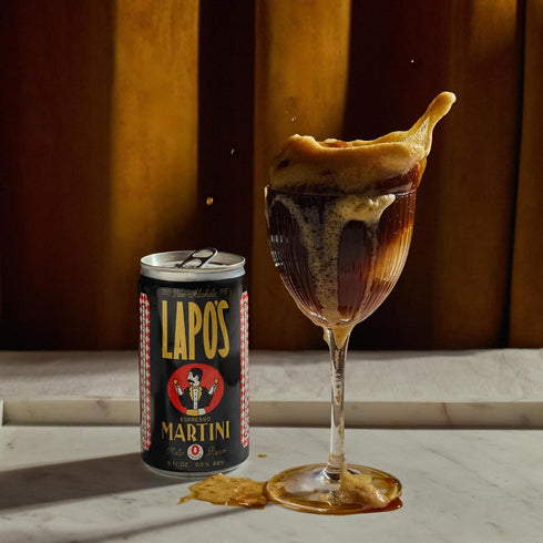Free,120 12 Pack Lapo's Espresso Martini, Non Alcoholic Drink, Mocktail with Coffee, Cinnamon & Vanilla Notes, Alcohol