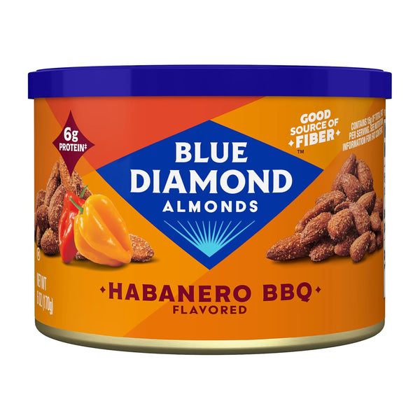 Blue Diamond Almonds, Habanero BBQ Flavored Snack Nut, Non-GMO, Kosher, No Gluten