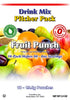 GramZero Fruit Punch, Sugar Free Drink Mix, Pitcher Pack - Zero Calorie, Stevia Sweetened