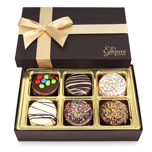 Empire Delights Gourmet Cookies Gift Basket - Delicious Chocolate Gift Basket Great for Birthday