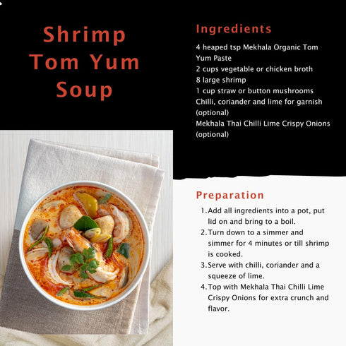 Mekhala Organic Thai Tom Yum Cooking Paste, Vegan & Gluten-Free
