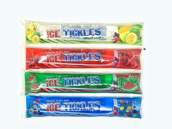 dutis Ice Tickles Giant Freezer Ice Pop Bars, Original Flavors (Pack of 36