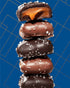 (32 oz Sanders Milk Chocolate Sea Salt Caramels Tub) Handcrafted Small Batch Slow Cooked Caramel, Sea Salt Chocolate