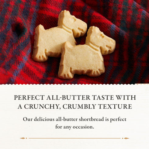 Walker’s All-Butter Mini Scottie Dog Shaped Shortbread - 51-Count Carton of Authentic Cookies from Scotland