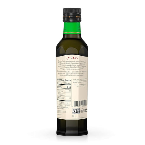250 mL (Pack 1) Lucini Garden Basil Infused Oil