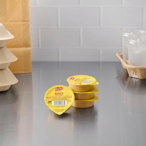 1.5 oz (Pack 5) Frenchs Honey Mustard, Single-Serve Dip Cup, Sweet and Tangy Mustard, Made with Real Honey, Great