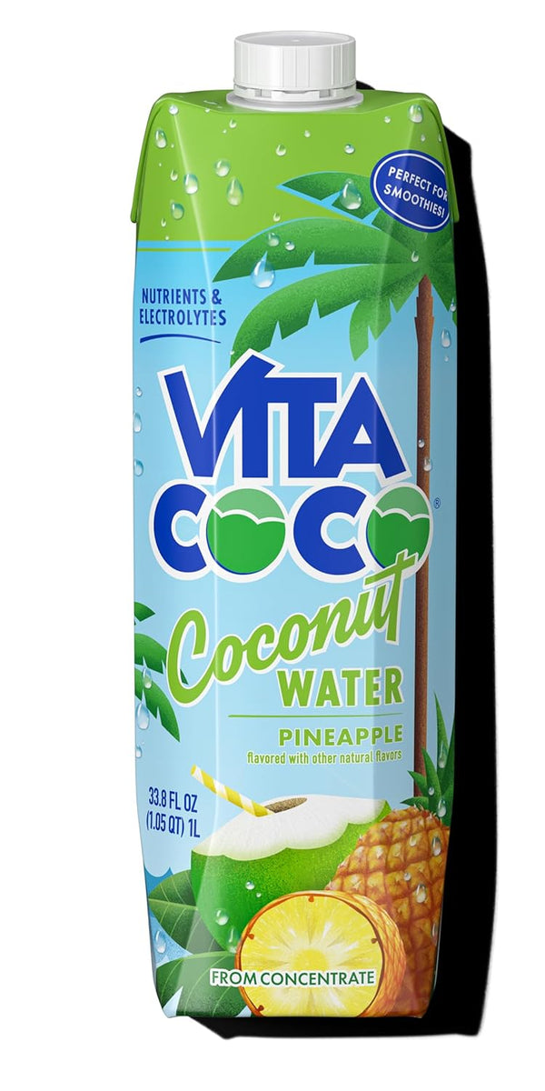 VITA COCO Pineapple Coconut Water, 33.8 FZ