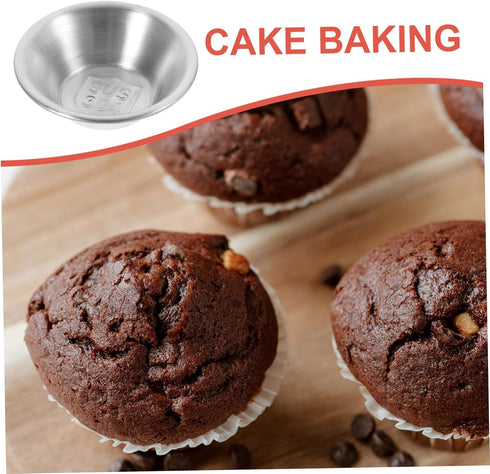 8pcs Veemoon Stainless Steel Tart Molds for Baking Muffins Pies and Desserts Nonstick Bakeware Use and Projects